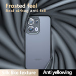 For Oppo Reno13 5G (Global) Case Skin-Touch TPU + PC Matte Phone Back Cover, Transparent Black