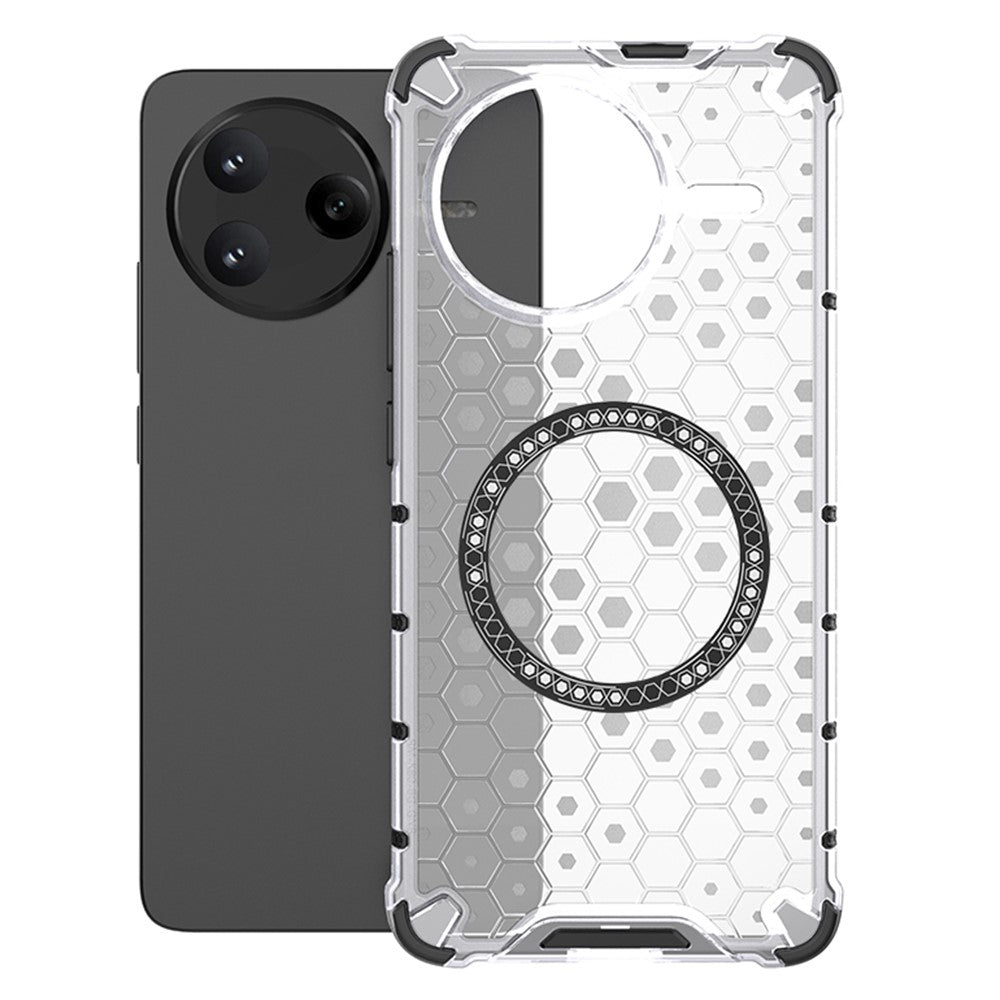 Xiaomi Poco F7 Pro 5G / Redmi K80 5G Magnetiskt Skal Honeycomb Design TPU + PC mobilskal