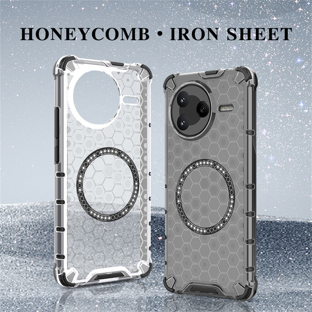 Xiaomi Poco F7 Pro 5G / Redmi K80 5G Magnetiskt Skal Honeycomb Design TPU + PC mobilskal