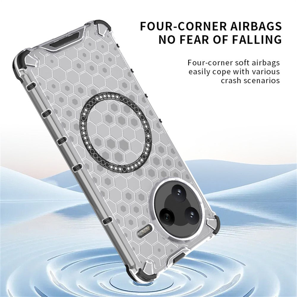 Xiaomi Poco F7 Pro 5G / Redmi K80 5G Magnetiskt Skal Honeycomb Design TPU + PC mobilskal