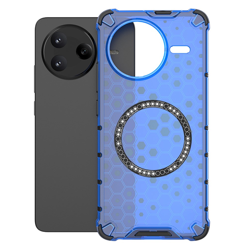Xiaomi Poco F7 Pro 5G / Redmi K80 5G Magnetiskt Skal Honeycomb Design TPU + PC mobilskal