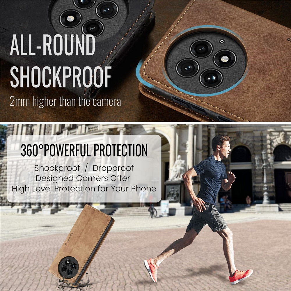 CASEME För OnePlus 13 Plånboksfodral 013-serien PU-lädermobilfodral med stativ