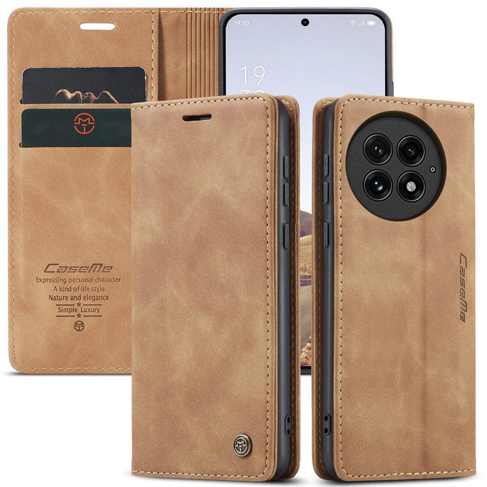 CASEME För OnePlus 13 Plånboksfodral 013-serien PU-lädermobilfodral med stativ