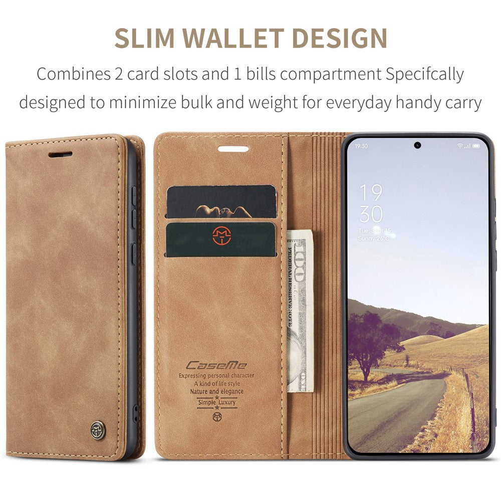 CASEME För OnePlus 13 Plånboksfodral 013-serien PU-lädermobilfodral med stativ