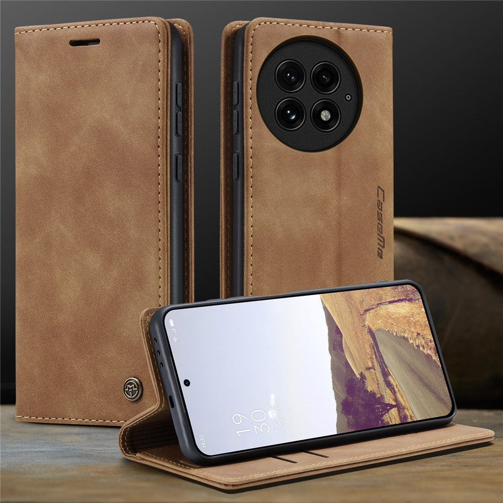 CASEME För OnePlus 13 Plånboksfodral 013-serien PU-lädermobilfodral med stativ