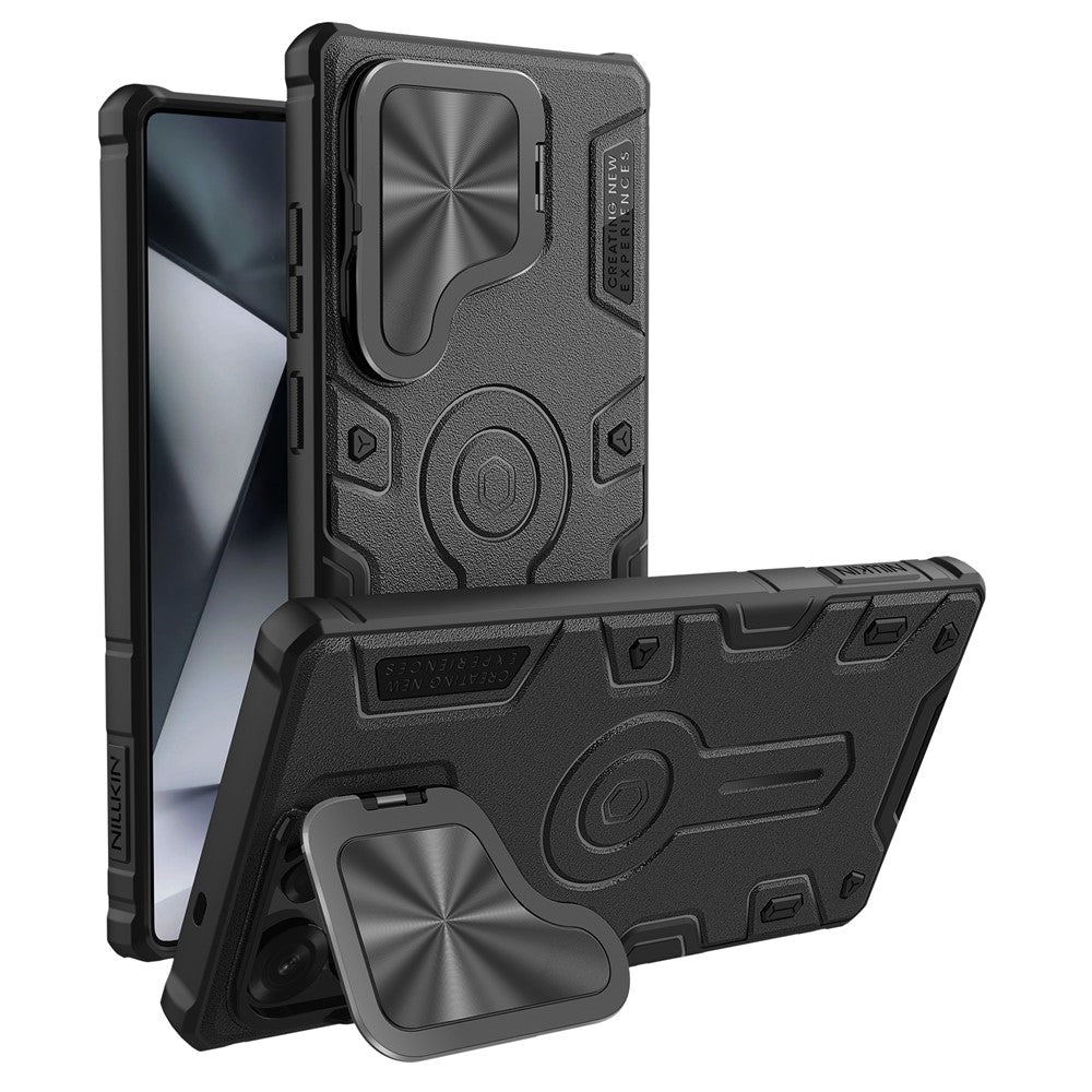 NILLKIN CamShield Armor magnetisk cover til Samsung Galaxy S25 Ultra med kameraafdækning, PC + TPU-cover