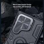 NILLKIN CamShield Armor magnetisk cover til Samsung Galaxy S25 Ultra med kameraafdækning, PC + TPU-cover