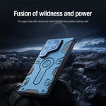NILLKIN CamShield Armor magnetisk cover til Samsung Galaxy S25 Ultra med kameraafdækning, PC + TPU-cover