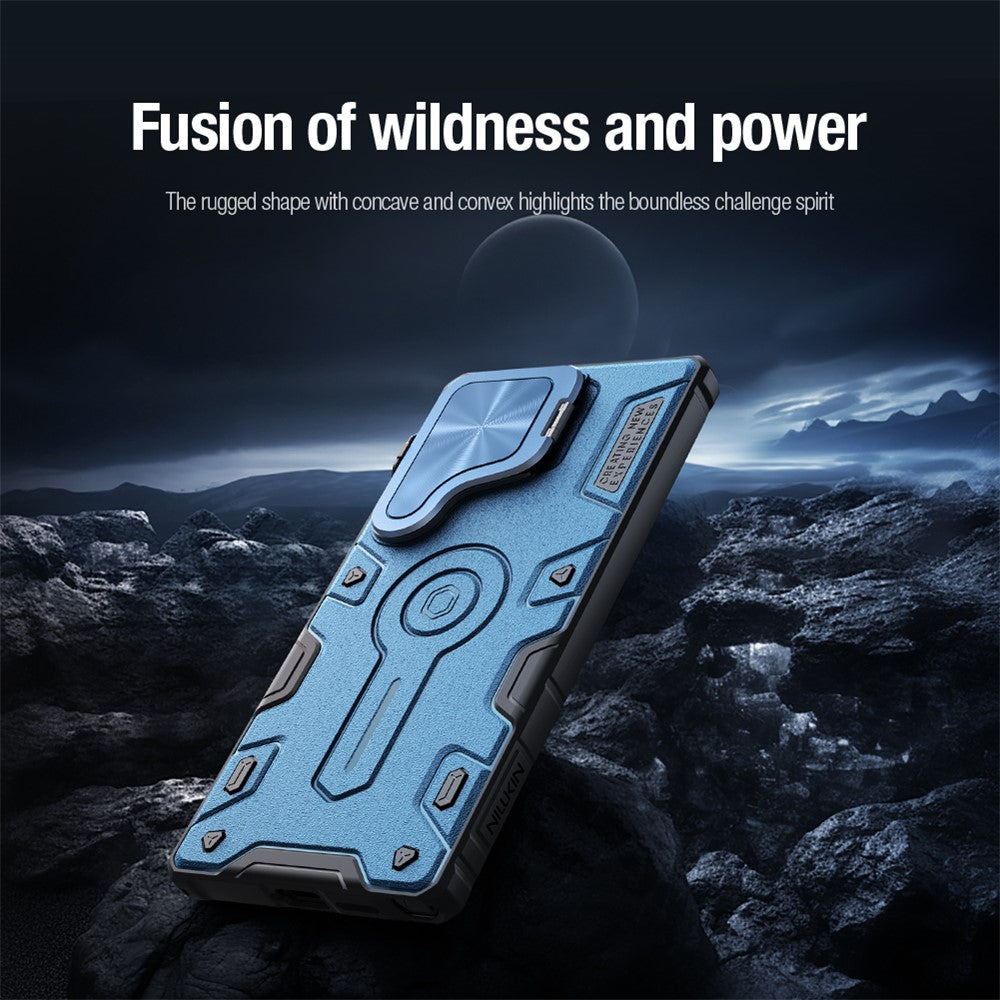 NILLKIN CamShield Armor magnetisk cover til Samsung Galaxy S25 Ultra med kameraafdækning, PC + TPU-cover