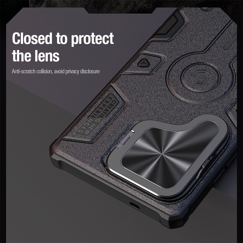 NILLKIN CamShield Armor magnetisk cover til Samsung Galaxy S25 Ultra med kameraafdækning, PC + TPU-cover