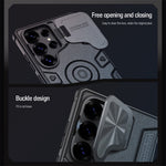 NILLKIN CamShield Armor magnetisk cover til Samsung Galaxy S25 Ultra med kameraafdækning, PC + TPU-cover