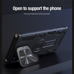 NILLKIN CamShield Armor magnetisk cover til Samsung Galaxy S25 Ultra med kameraafdækning, PC + TPU-cover
