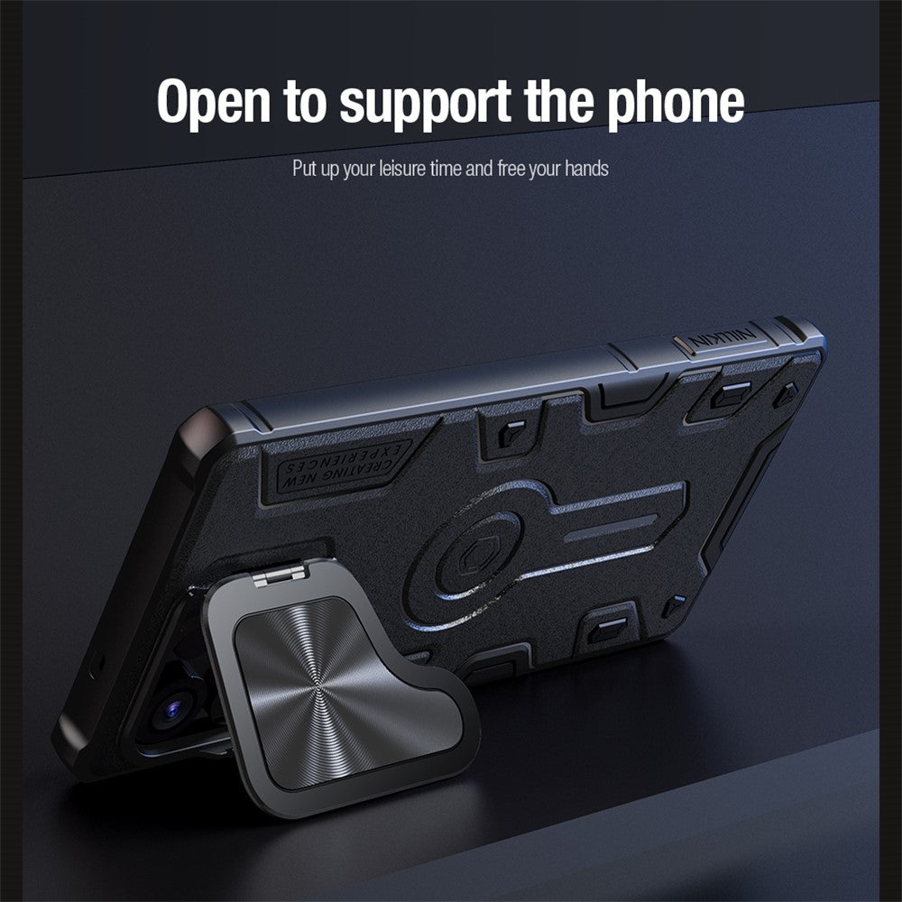 NILLKIN CamShield Armor magnetisk cover til Samsung Galaxy S25 Ultra med kameraafdækning, PC + TPU-cover