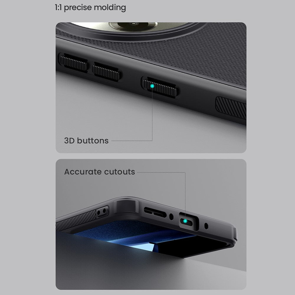 NILLKIN Frosted Shield Pro-skal till OnePlus 13R 5G / Ace 5 5G / Ace 5 Pro 5G, matt PC + TPU-mobilskal