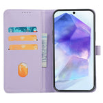 For Samsung Galaxy A06s Case Magnetic Clasp Four Leaf Clover Leather Phone Cover