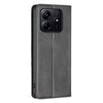 For Xiaomi Redmi Note 14 4G (163.25mm) Case Card Slots Geometry Imprint Leather Phone Cover
