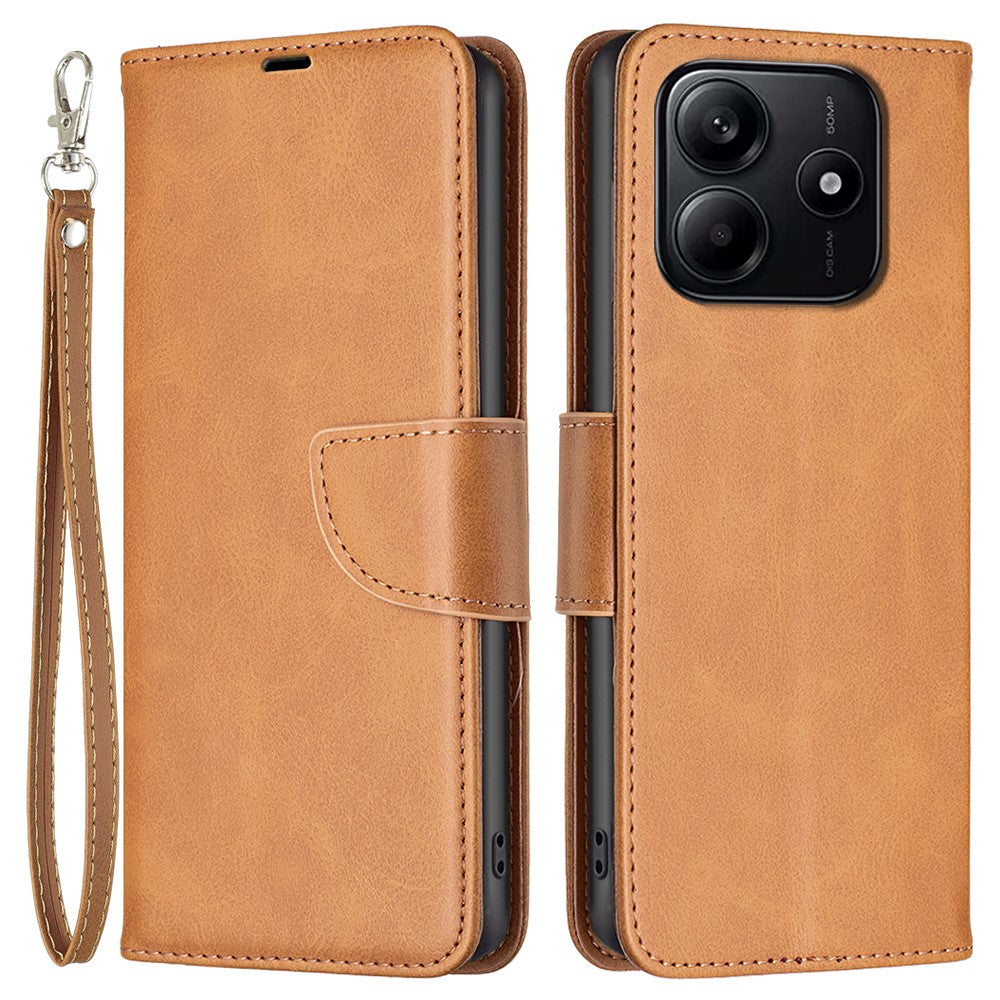 For Xiaomi Redmi Note 14 4G (163.25mm) Case Shockproof PU Leather Cover with Wallet Card Slots