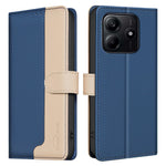 BINFEN COLOR BF33 for Xiaomi Redmi Note 14 4G (163.25mm) Leather Case Splicing Color RFID Blocking