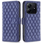 BINFEN COLOR BF Style-14 For Xiaomi Redmi Note 14 4G (163.25mm) Case Rhombus Phone Leather Cover Stand