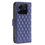 BINFEN COLOR BF Style-14 For Xiaomi Redmi Note 14 4G (163.25mm) Case Rhombus Phone Leather Cover Stand
