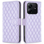 BINFEN COLOR BF Style-14 For Xiaomi Redmi Note 14 4G (163.25mm) Case Rhombus Phone Leather Cover Stand