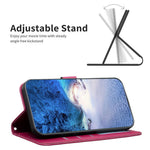 For Xiaomi Redmi Note 14 4G (163.25mm) Case Clover Pattern Wallet Stand View Leather Phone Cover