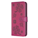 For Xiaomi Redmi Note 14 4G (163.25mm) Case Clover Pattern Wallet Stand View Leather Phone Cover
