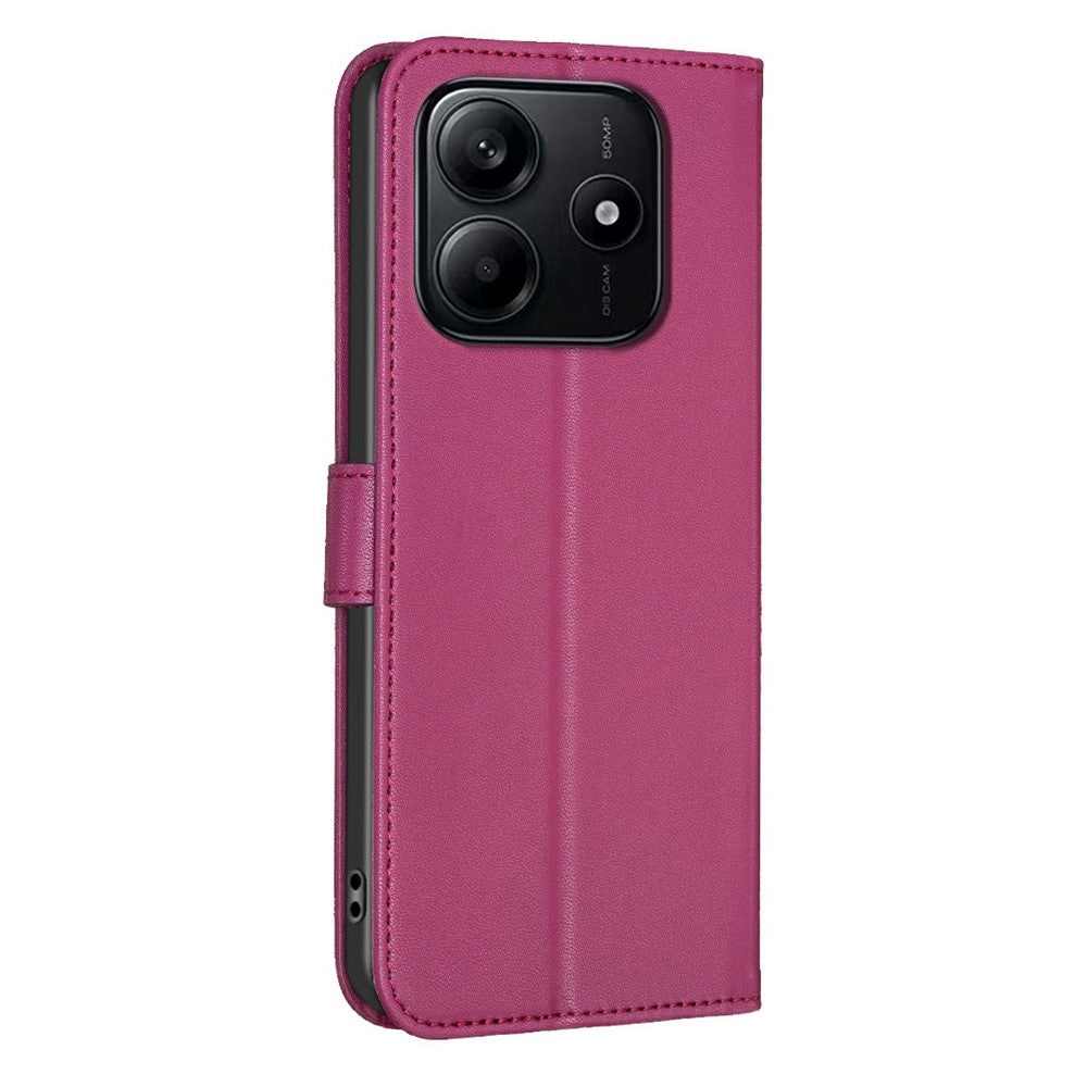 For Xiaomi Redmi Note 14 4G (163.25mm) Case Clover Pattern Wallet Stand View Leather Phone Cover