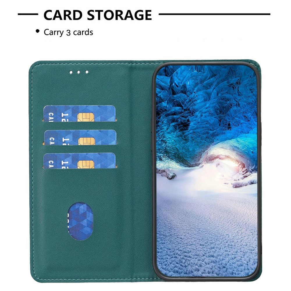 BINFEN COLOR BF18 til Xiaomi Redmi Note 14 4G (163.25mm), læderetui med kortpladser og mobilbeskyttelse