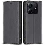 BINFEN COLOR BF18 For Xiaomi Redmi Note 14 4G (163.25mm) Leather Case Card Slots Phone Cover
