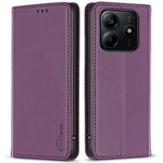 BINFEN COLOR BF18 For Xiaomi Redmi Note 14 4G (163.25mm) Leather Case Card Slots Phone Cover