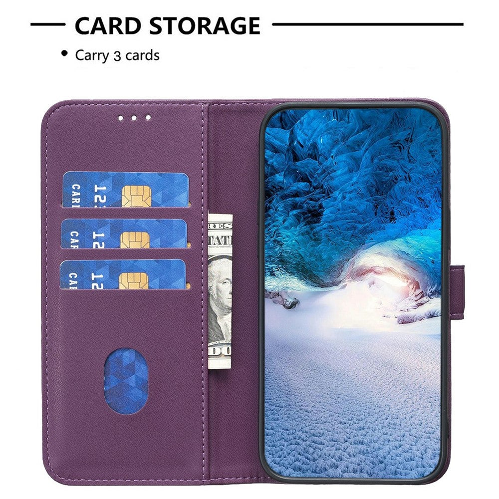 BINFEN COLOR BF17 For Xiaomi Redmi Note 14 4G (163.25mm) Case Wallet Folio Flip Leather Cover