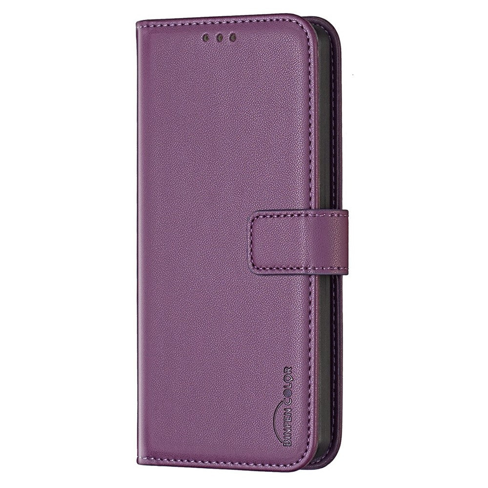 BINFEN COLOR BF17 För Xiaomi Redmi Note 14 4G (163.25mm) Plånboksfodral Flipfodral i Läder
