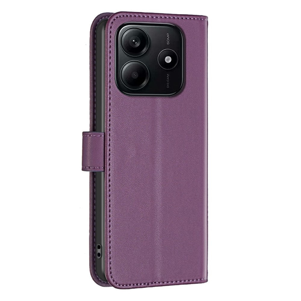 BINFEN COLOR BF17 For Xiaomi Redmi Note 14 4G (163.25mm) Case Wallet Folio Flip Leather Cover
