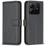 BINFEN COLOR BF17 For Xiaomi Redmi Note 14 4G (163.25mm) Case Wallet Folio Flip Leather Cover