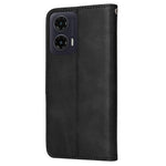 Motorola Moto G35 5G Plånboksfodral Läder - Svart
