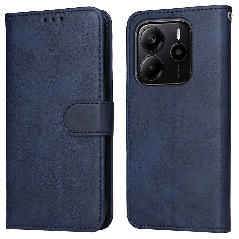 For Xiaomi Redmi Note 14 4G (163.25mm) Case Wallet PU Leather Folio Flip Phone Cover