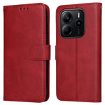 For Xiaomi Redmi Note 14 4G (163.25mm) Case Wallet PU Leather Folio Flip Phone Cover