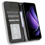 Oppo Reno13 F 5G (Reno 13 FS 5G) / 4G lædercover, pungcover, mobilcover med retrostruktur