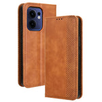 Oppo Reno13 F 5G (Reno 13 FS 5G) / 4G lædercover, pungcover, mobilcover med retrostruktur