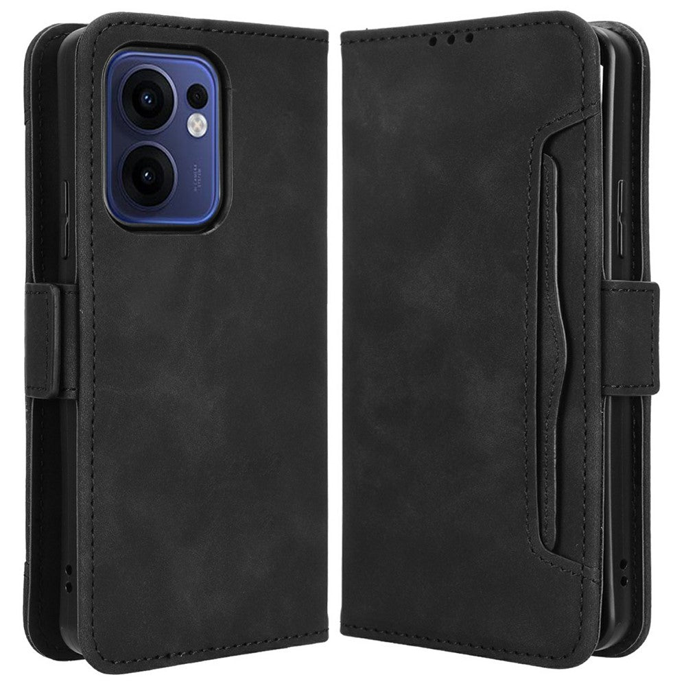 For Oppo Reno13 F 5G (Reno 13 FS 5G) / 4G Leather Case Phone Wallet Cover with Multiple Card Slots