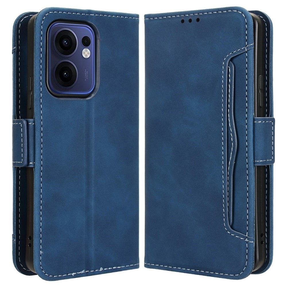 For Oppo Reno13 F 5G (Reno 13 FS 5G) / 4G Leather Case Phone Wallet Cover with Multiple Card Slots