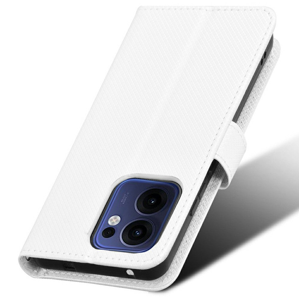 For Oppo Reno13 F 5G (Reno 13 FS 5G) / 4G Case PU Leather Diamond Texture Wallet Phone Cover