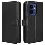For Oppo Reno13 F 5G (Reno 13 FS 5G) / 4G Case PU Leather Diamond Texture Wallet Phone Cover