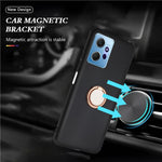 For Xiaomi Redmi Note 14 4G (163.25mm) Matte Case Ring Kickstand Soft TPU Phone Cover
