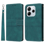 For Xiaomi Redmi Note 14 4G (163.25mm) Case Wallet Skin-Touch Leather Imprinted Phone Cover