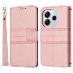For Xiaomi Redmi Note 14 4G (163.25mm) Case Wallet Skin-Touch Leather Imprinted Phone Cover