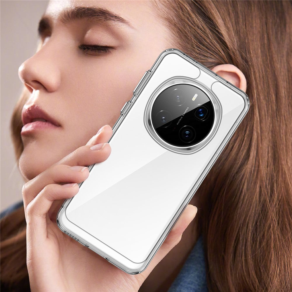 WANLONFENG MF Series for Honor Magic7 Pro 5G Case TPU Acrylic Clear Phone Cover with Tempered Glass Film