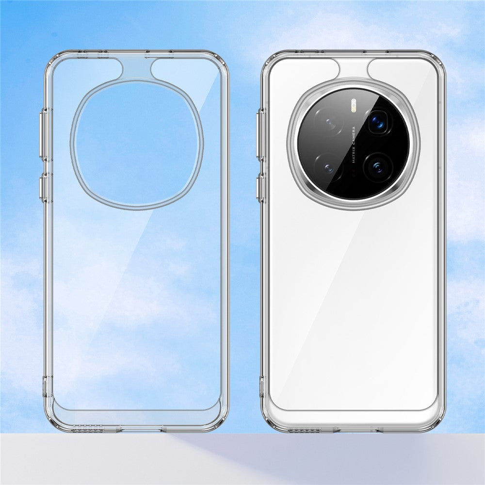 WANLONFENG MF Series for Honor Magic7 Pro 5G Case TPU Acrylic Clear Phone Cover with Tempered Glass Film