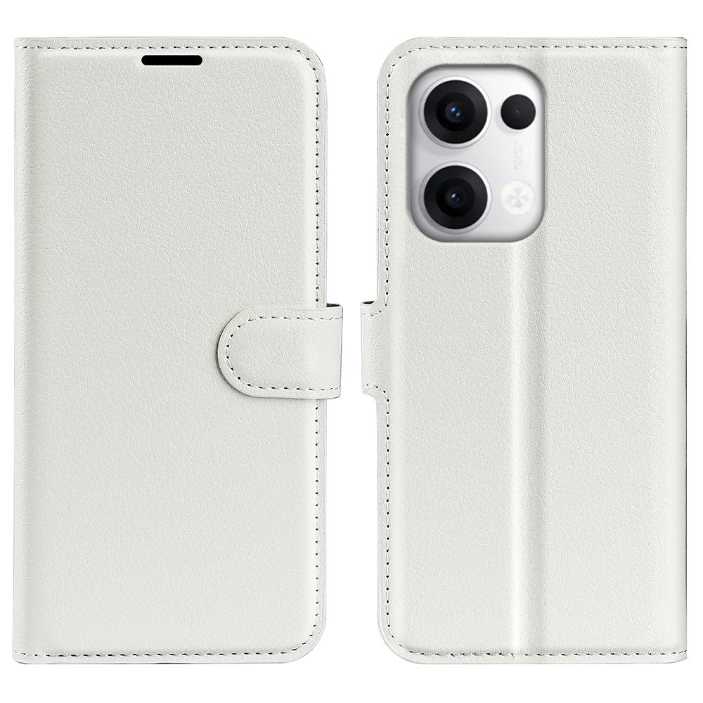 For Oppo Reno13 5G (Global) Case Litchi Texture Shockproof Leather Wallet Phone Cover